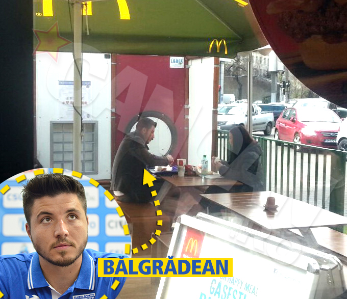 Cristi Balgradean si-a scos iubita la fast-food