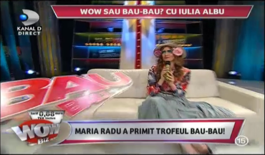 Iulia Albu l-a enervat pe Cristian Tantareanu cand i-a dat trofeul BAU