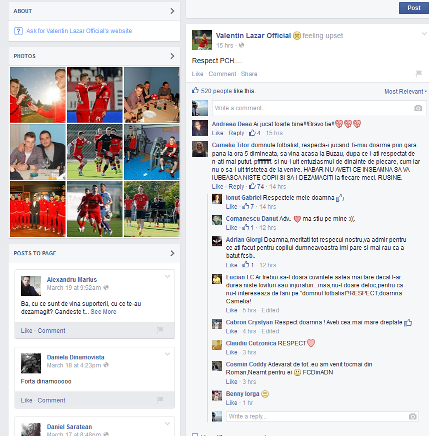 Acesta este mesajul postat de mama suporterului dinamovist