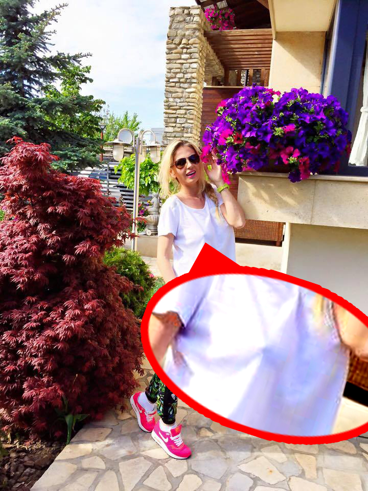 Andreea Banica si-a aratat florile, dar si...sfarcurile