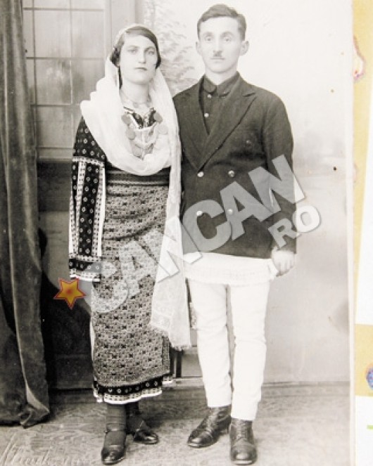 Ileana Belescu si sotul ei, in tinerete