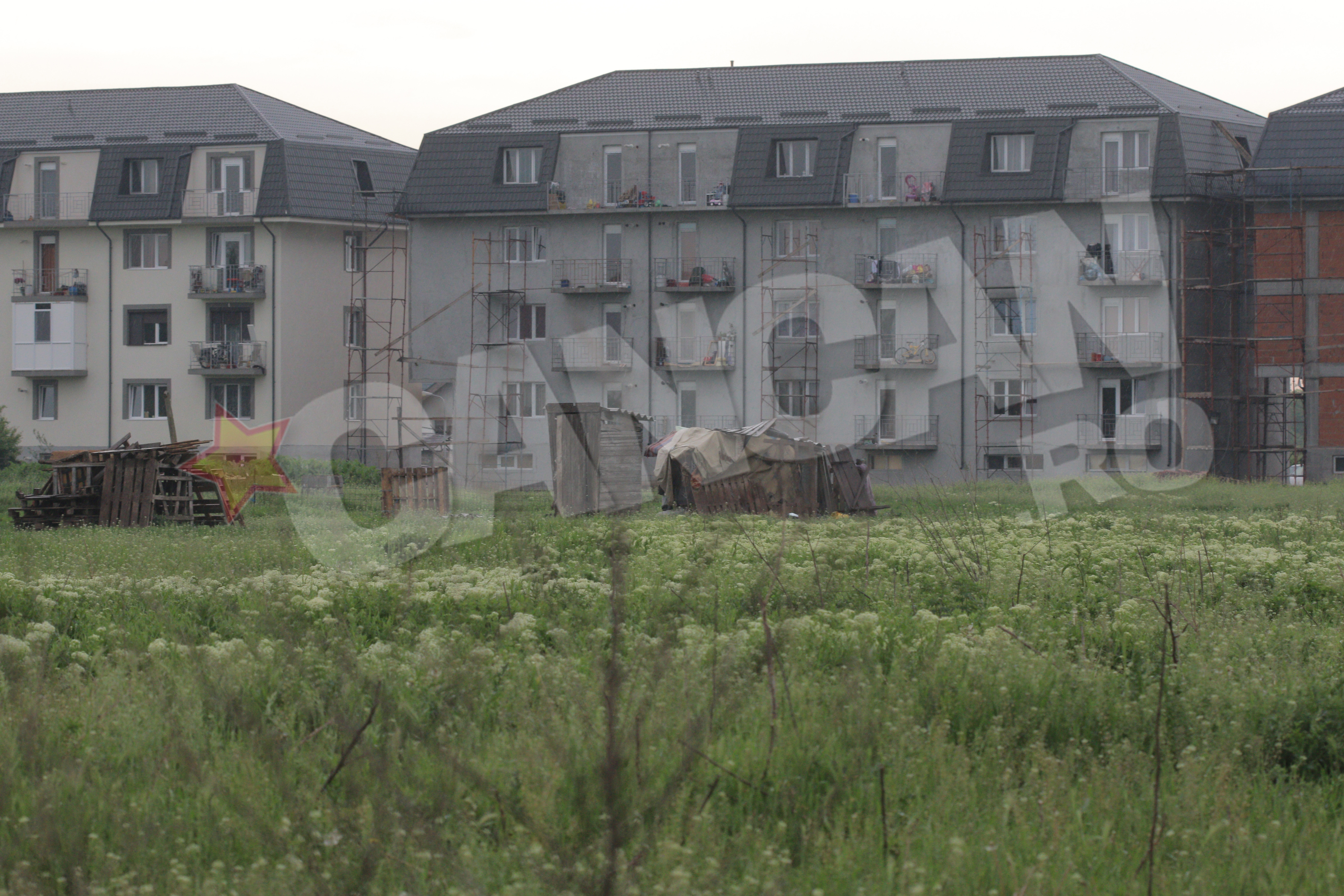 Stana se afla la nici 100 de metri de un cartier rezidential