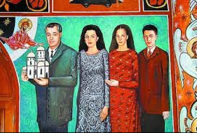 Aceasta este pictura in care apare familia Sponte