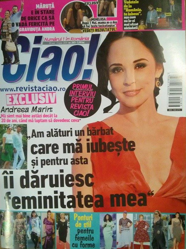 coperta ciao andreea marin