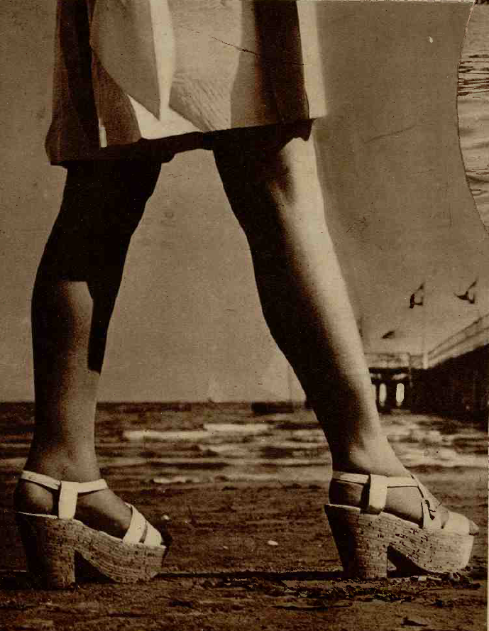 Sandalele cu talpa din pluta tineau locul papucilor de plaja din prezent