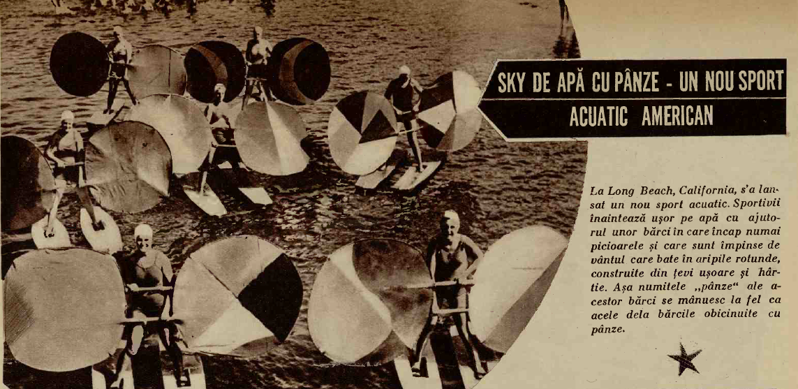 Americanii se mandreau ca au lansat un nou sport nautic