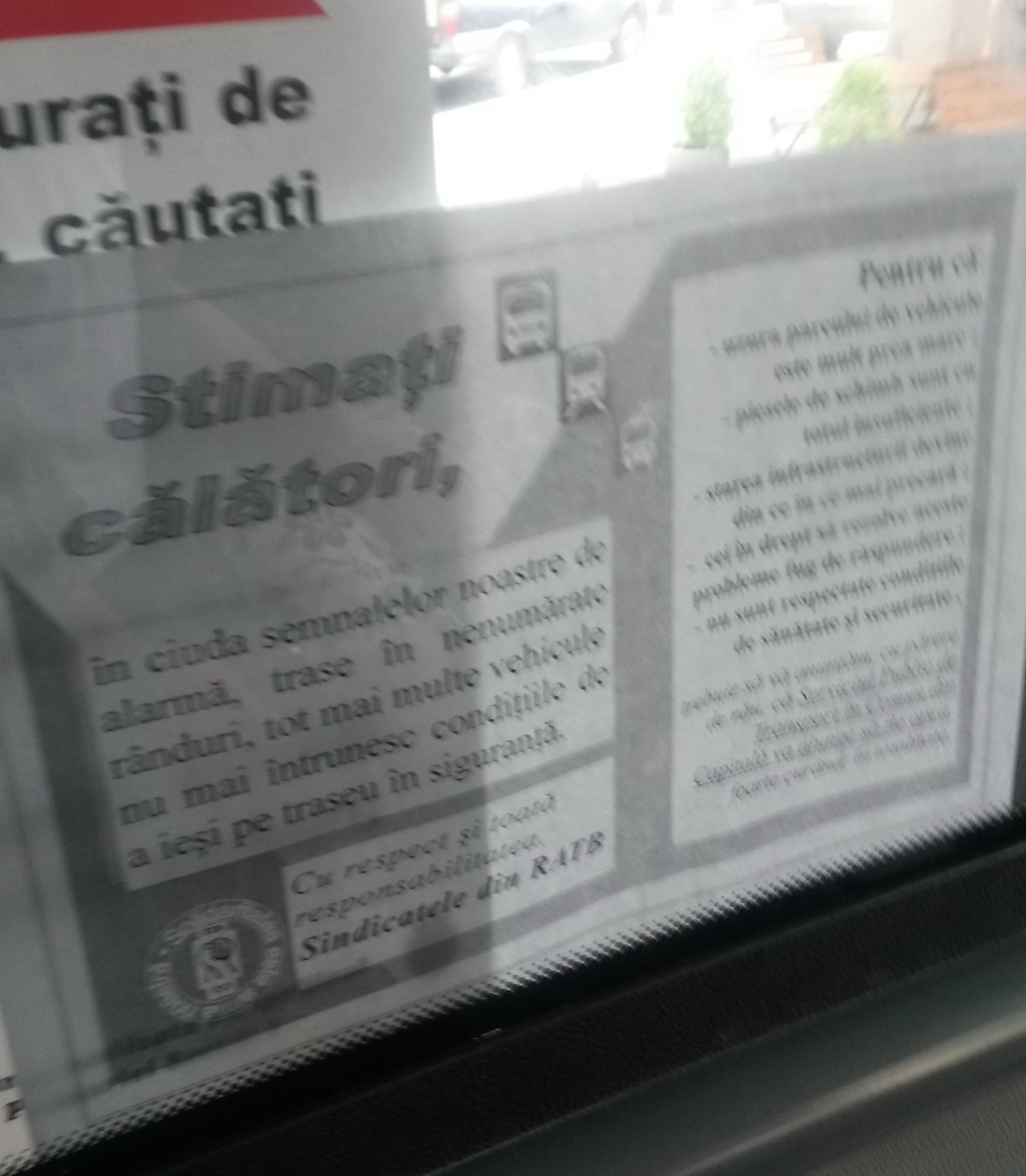 Calatorii au fost anuntati despre protestul soferilor si vatmanilor