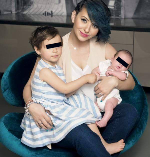 Giulia impreuna cu cei doi copii (foto:facebook)
