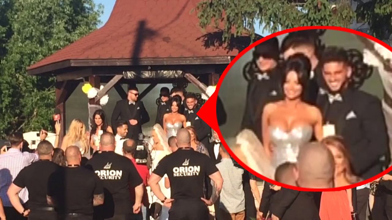 Dorian Popa si iubita, Claudia, la nunta Andei Adam