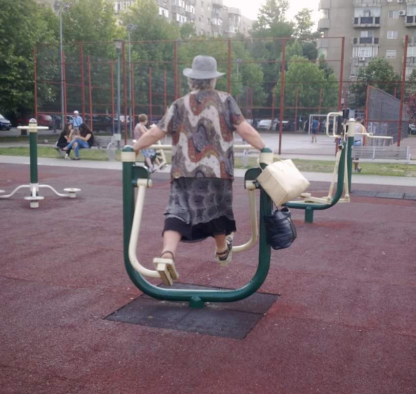 Batranica a facut sport cateva zeci de minute