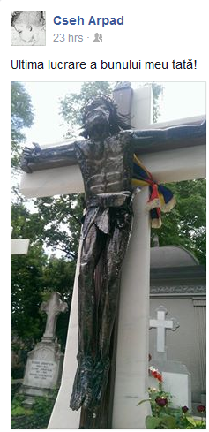 Monumentul funerar al lui Szobi este facut chiar de el