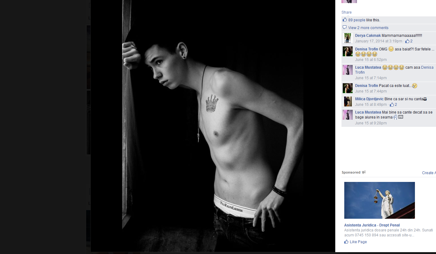 Iubitul Denisei Trofin are aptitudini de model