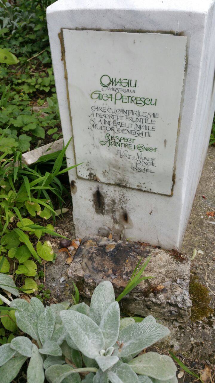 De ani buni nimeni nu a mai venit la mormantul artistului