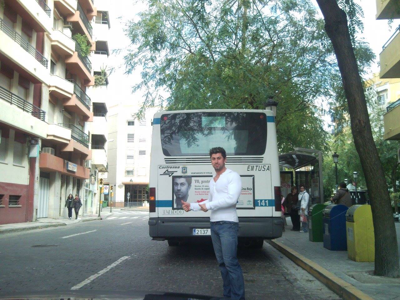 Este singurul roman din Spania a carui poza se afla pe toate autobuzele din Peninsula Iberica