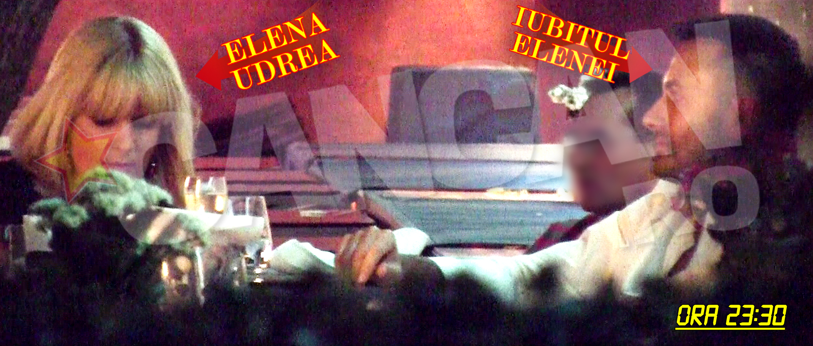 Joi, 25 iunie 2015 - ora 23.30. Elena si Valentin au luat o cina romantica intr-un restaurant de fite din Herastrau