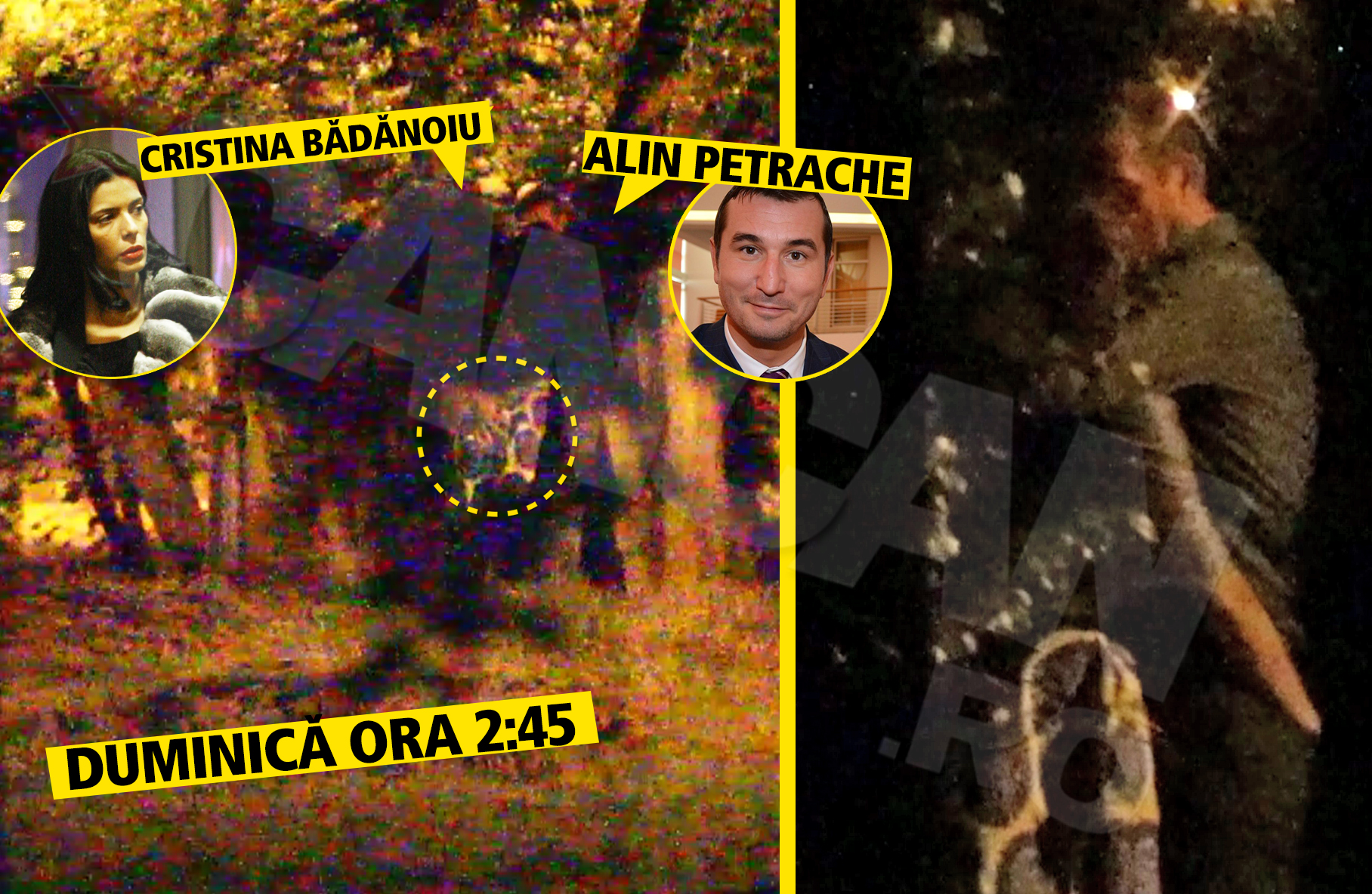 Duminica, 28 iunie 2015. Ora 2.45. Dupa ce s-au infierbantat reciproc, Alin si Cristina s-au dezlantuit cu gesturi sexuale explicite