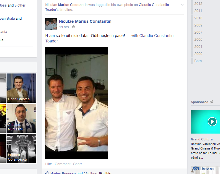 Marius Niculae era un client fidel al pizzeriei lui Claudiu, iar cei doi aveau o relatie de prietenie