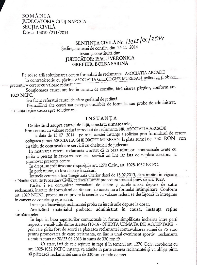 acte asociatie ghita muresan