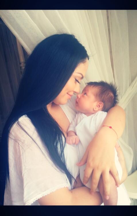 Andreea Mantea si baietelul ei, David