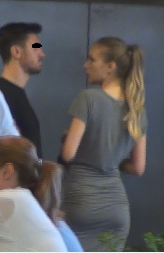 Ioana l-a condus pe fotbalist pana la terminalul de plecari