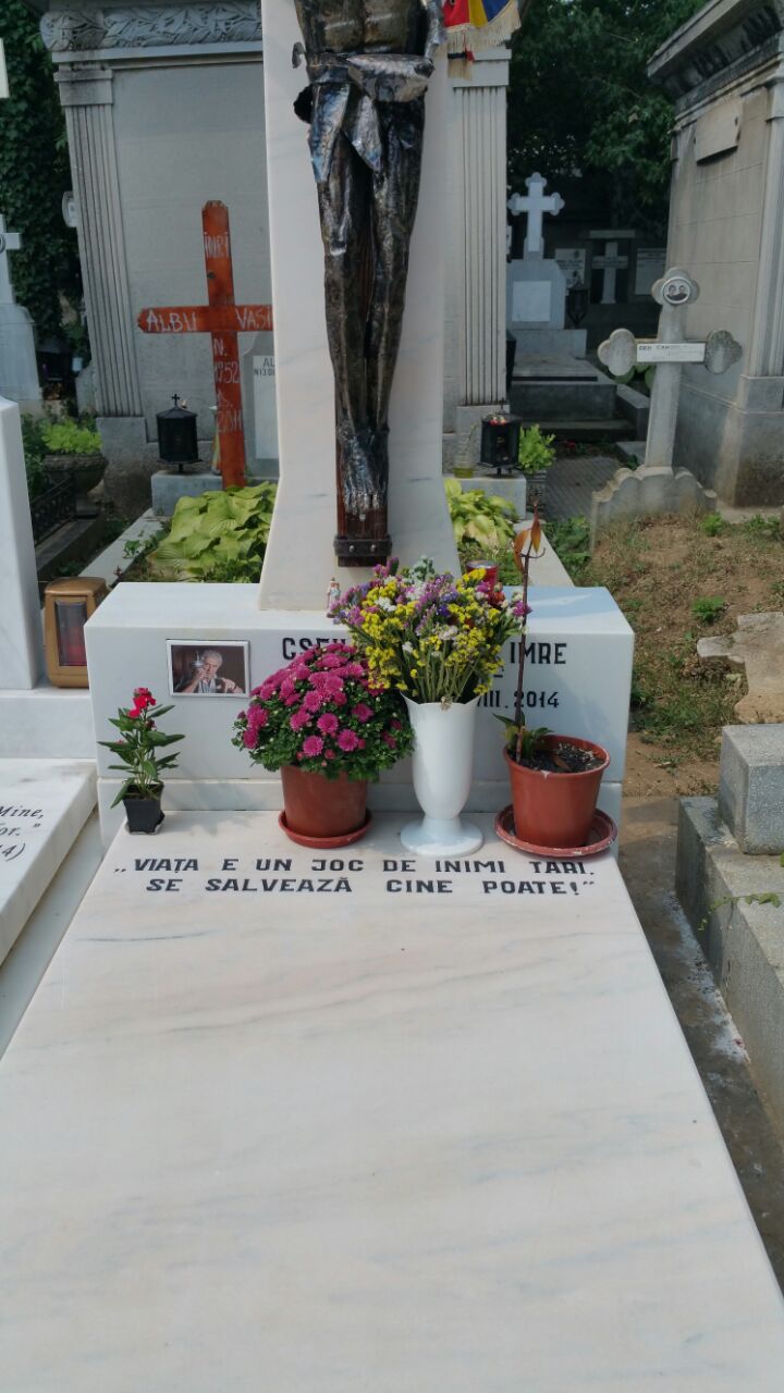 Familia a montat poza artistului pe monumentul funerar in urma cu putin timp