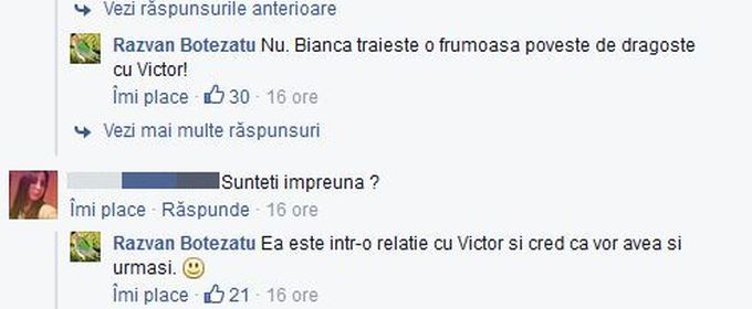 Mesajul postat de Razvan Botezatu