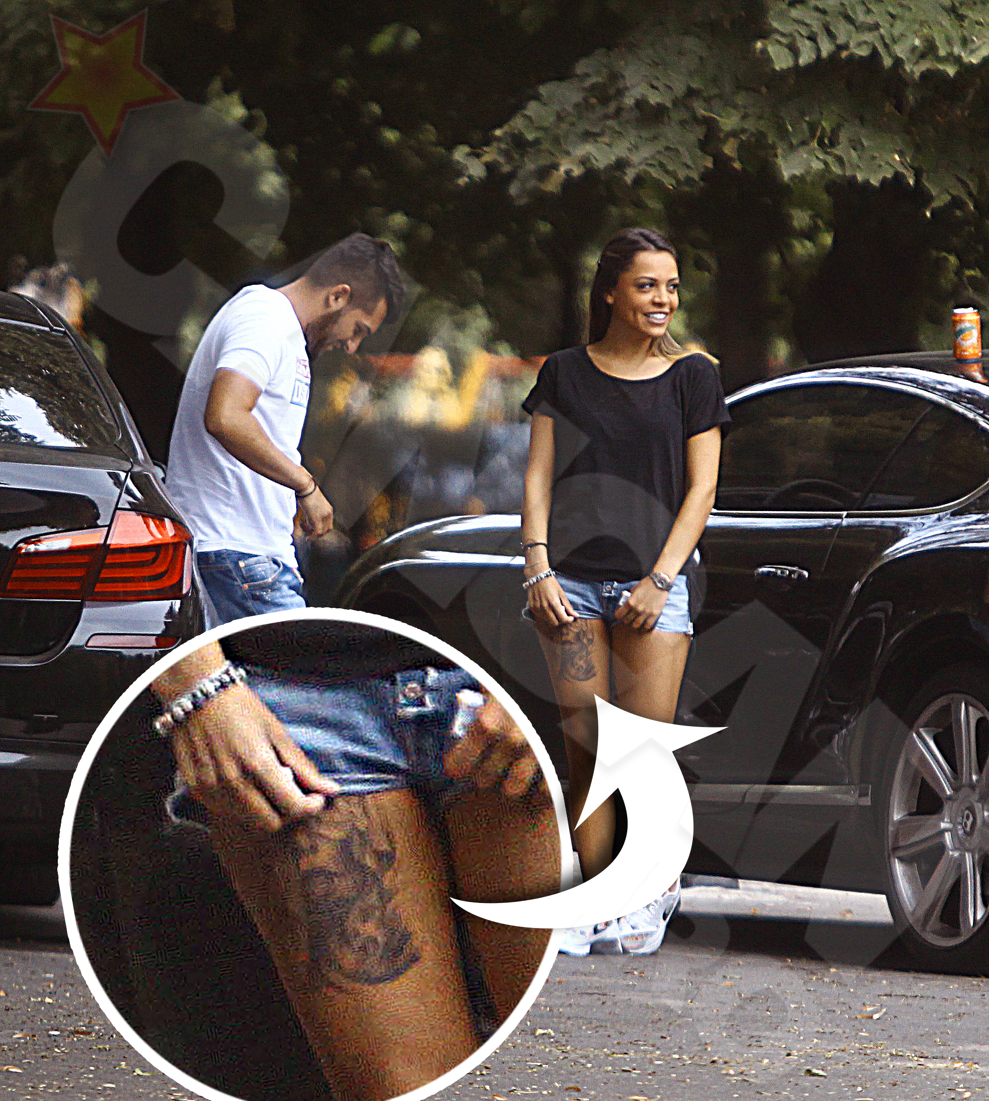 Alexandra este mandra de tatuajul de pe picior