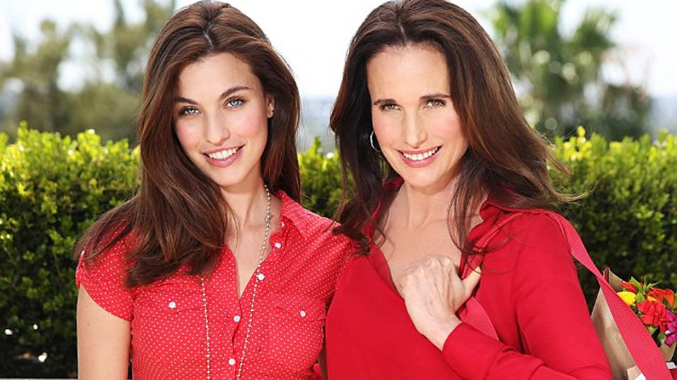 Andie McDowell si fiica ei