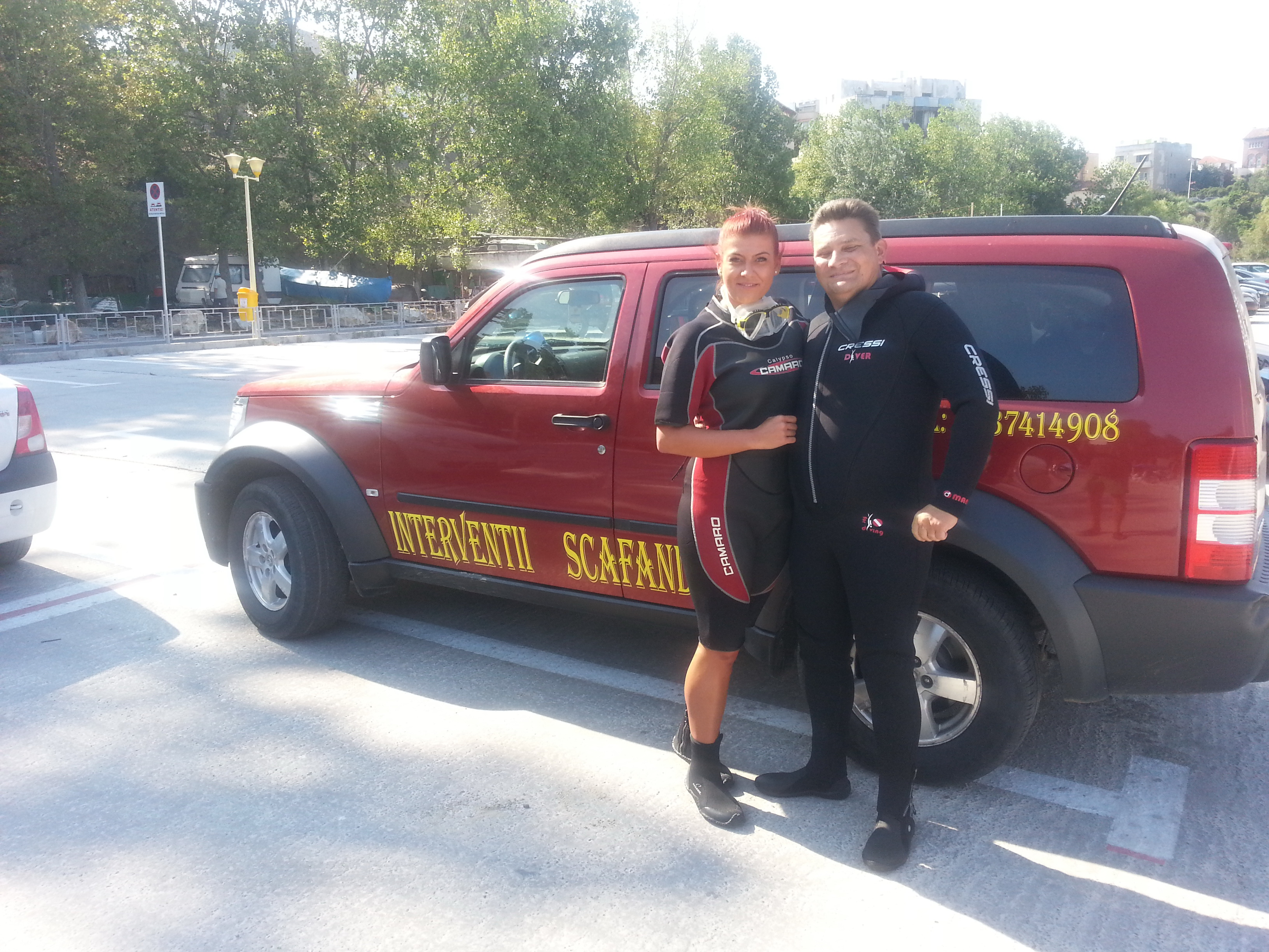 Sotii Balasescu la mare (foto:arhiva personala Ana Maria Balasescu)