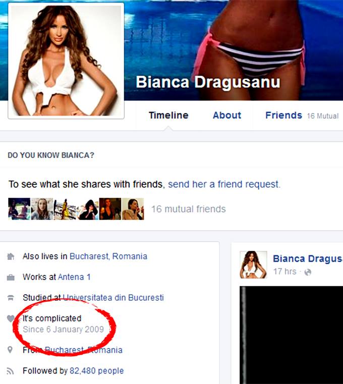 Bianca a recunoscut totul pe pagina ei de Facebook