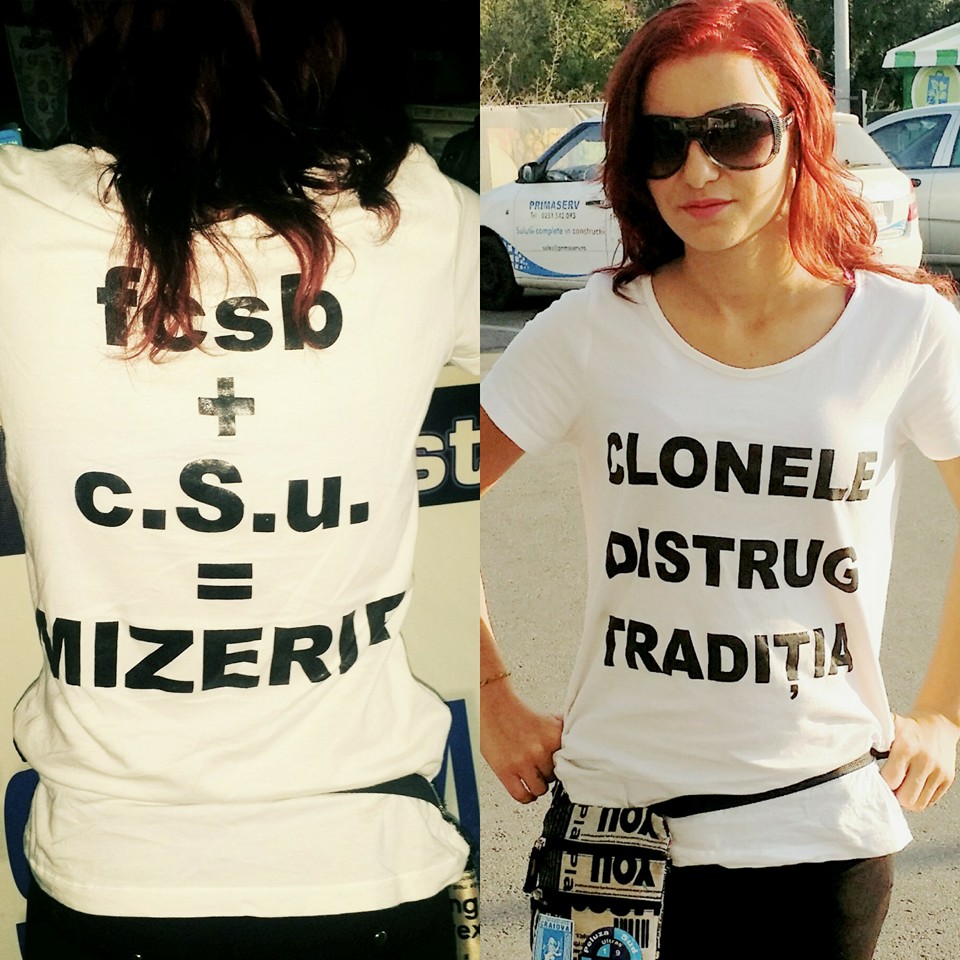 Olteanca si facut un nou tricou si a postat fotografia pe contul ei de socializare