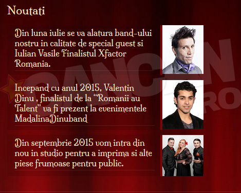 Valentin a inceput colaborarea cu Madalina Dinu Band anul acesta