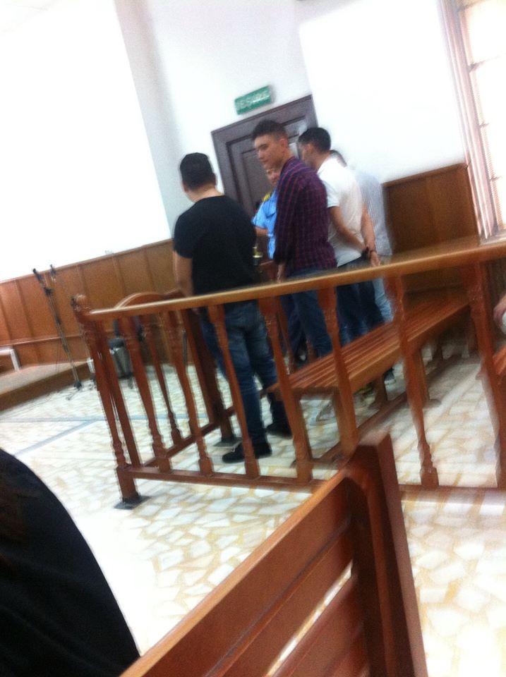 Romario Gabriel Motoi in timpul procesului, cand traia