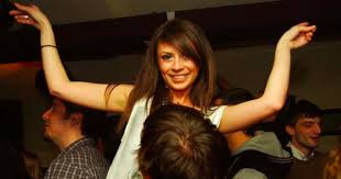 Alexandra Matache la o petrecere