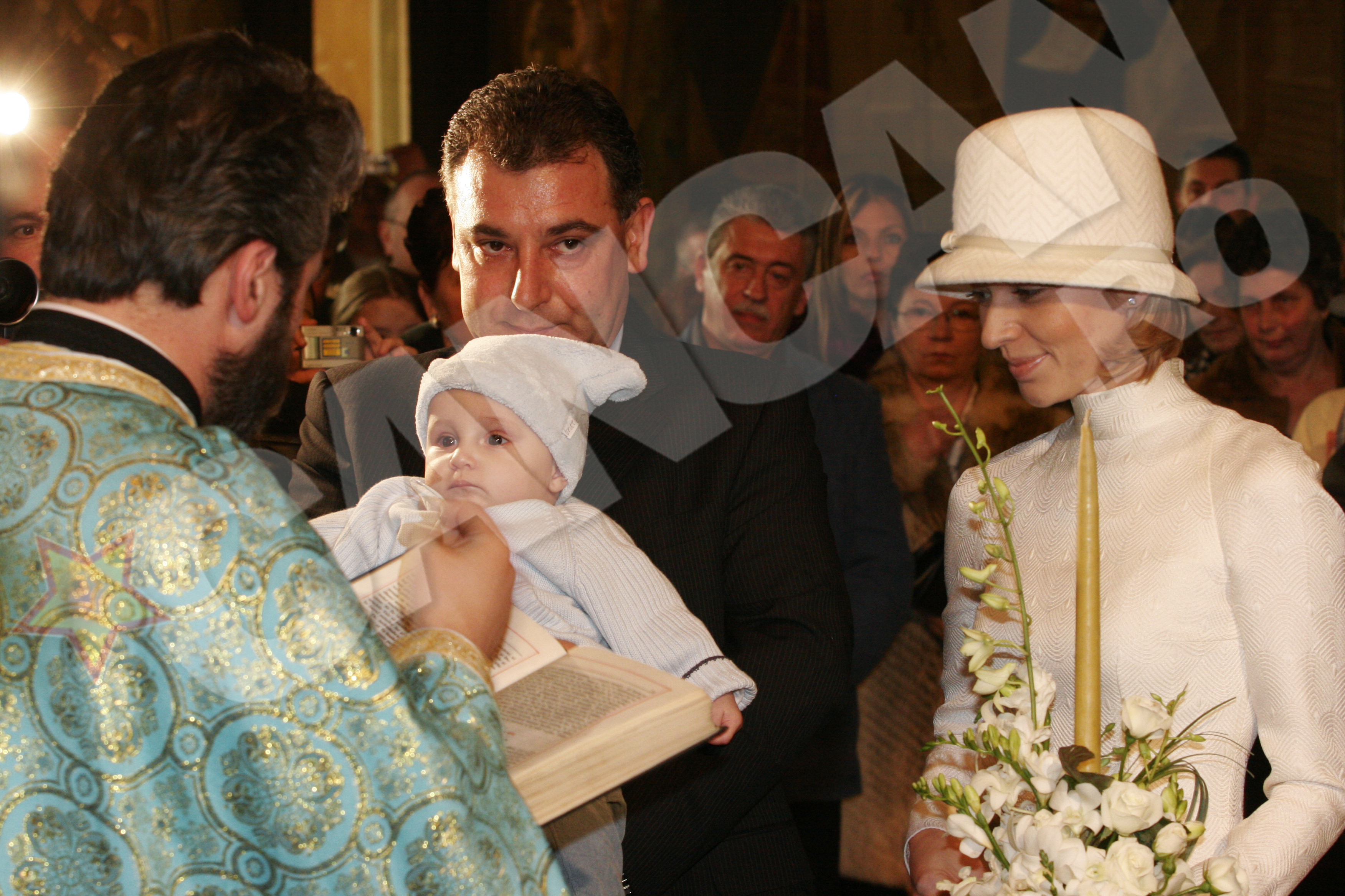 Frank si Carmen i-au botezat copilul lui Ovidiu Tender
