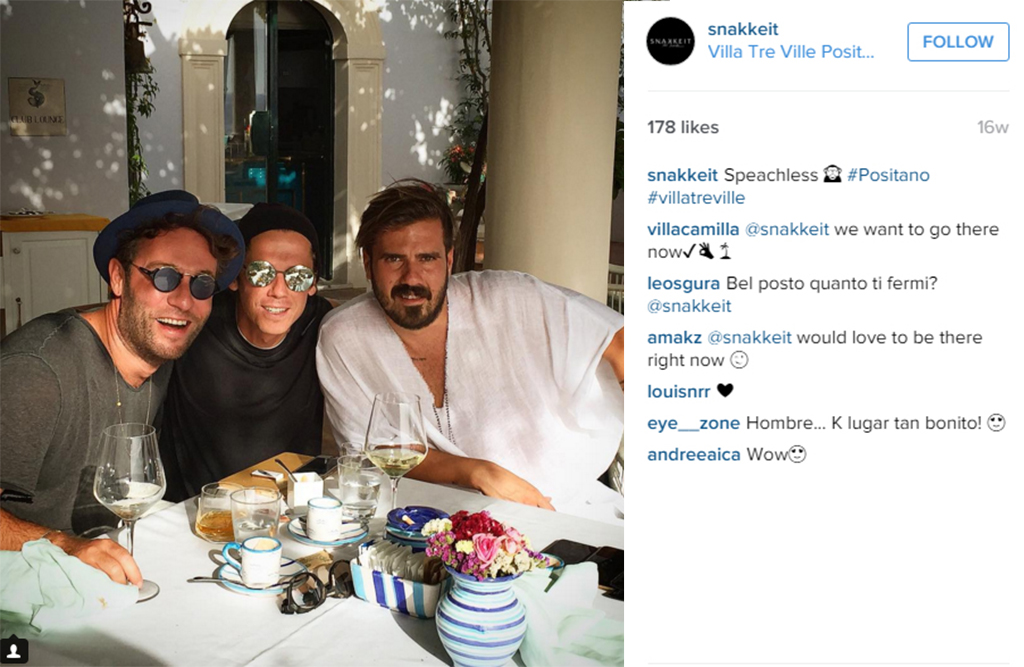 Rani şi Alex la Hotel Tre Ville, pe coasta amalfitană, în Positano. Unul dintre cele mai scumpe hoteluri din Riviera Italiei, fosta reşedinţă a marelui regizor Franco Zefirelli