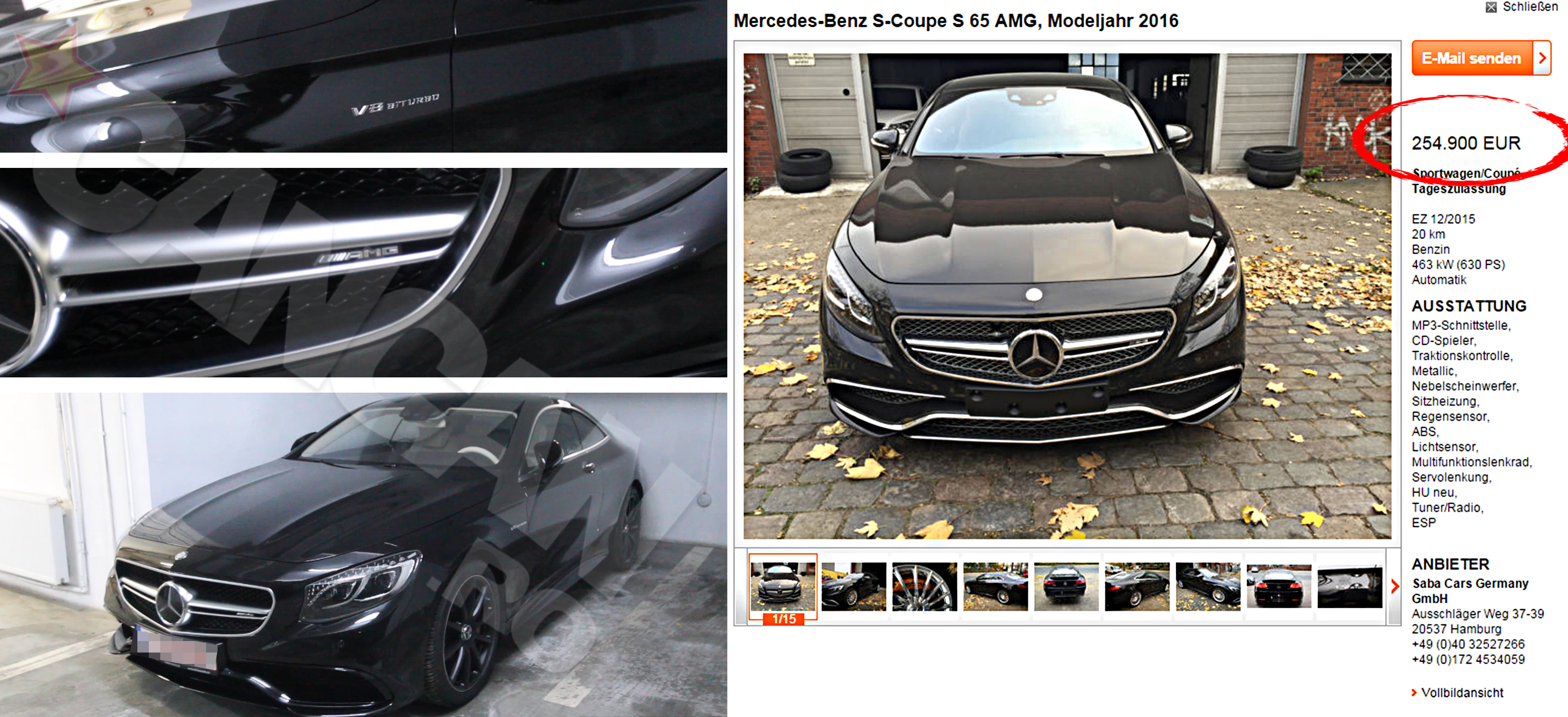 Dovada pretului real al unei masini precum cea cu care se plimba 