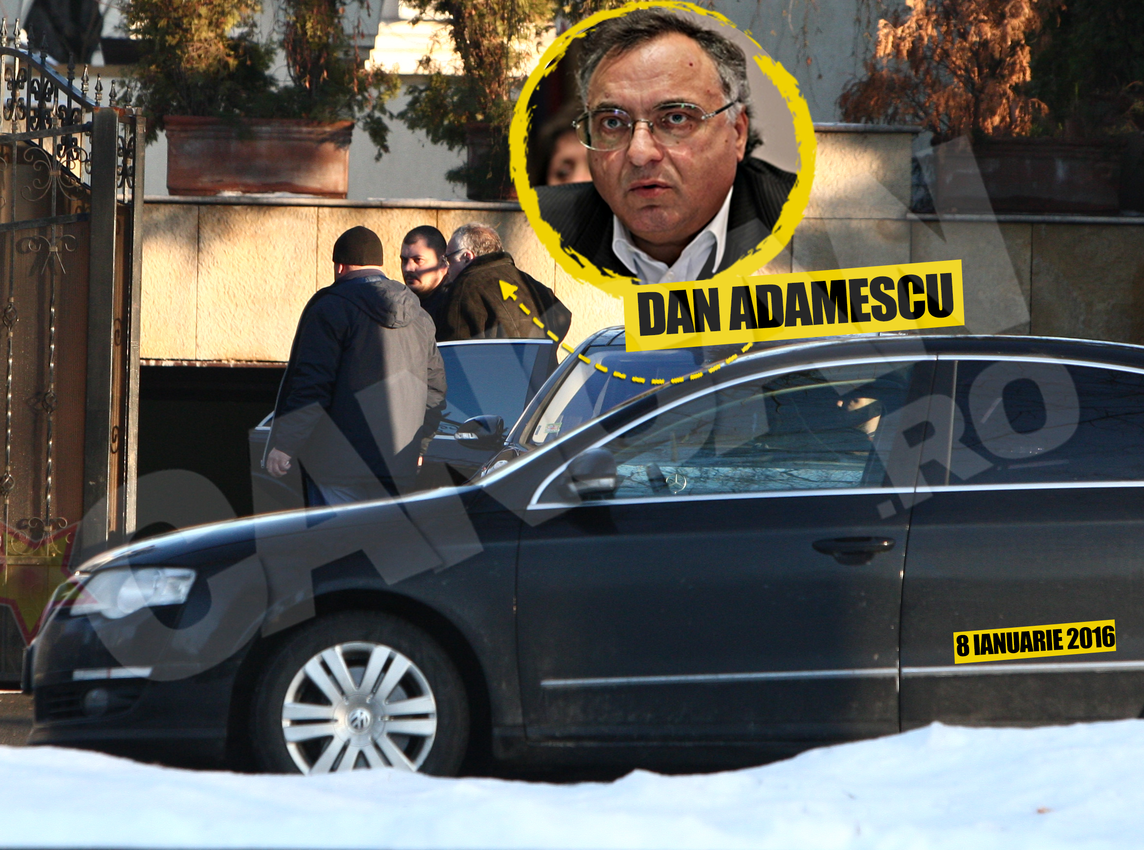 Nici miliardarul Dan Adamescu nu se desparte vreo secunda de garzile lui de corp, fiind pazit non-stop