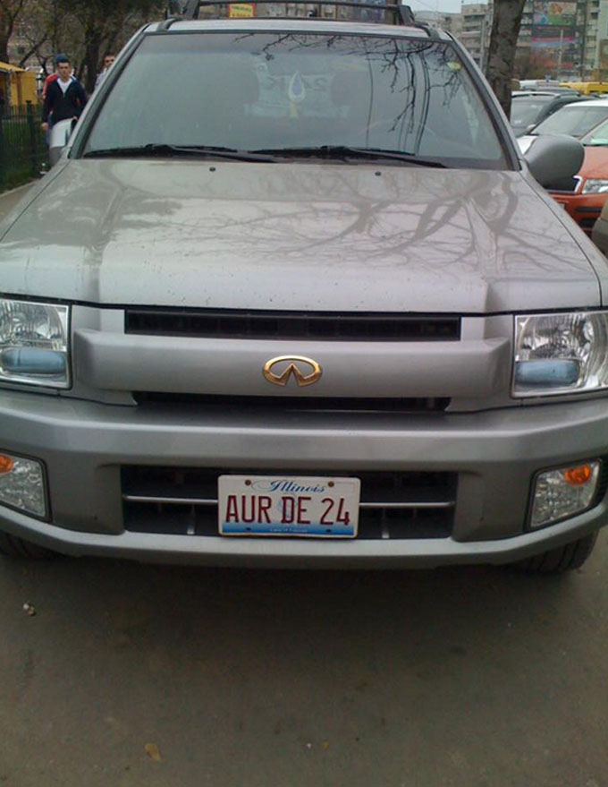 Numarul de inmatriculare a starnit amuzamentul tuturor