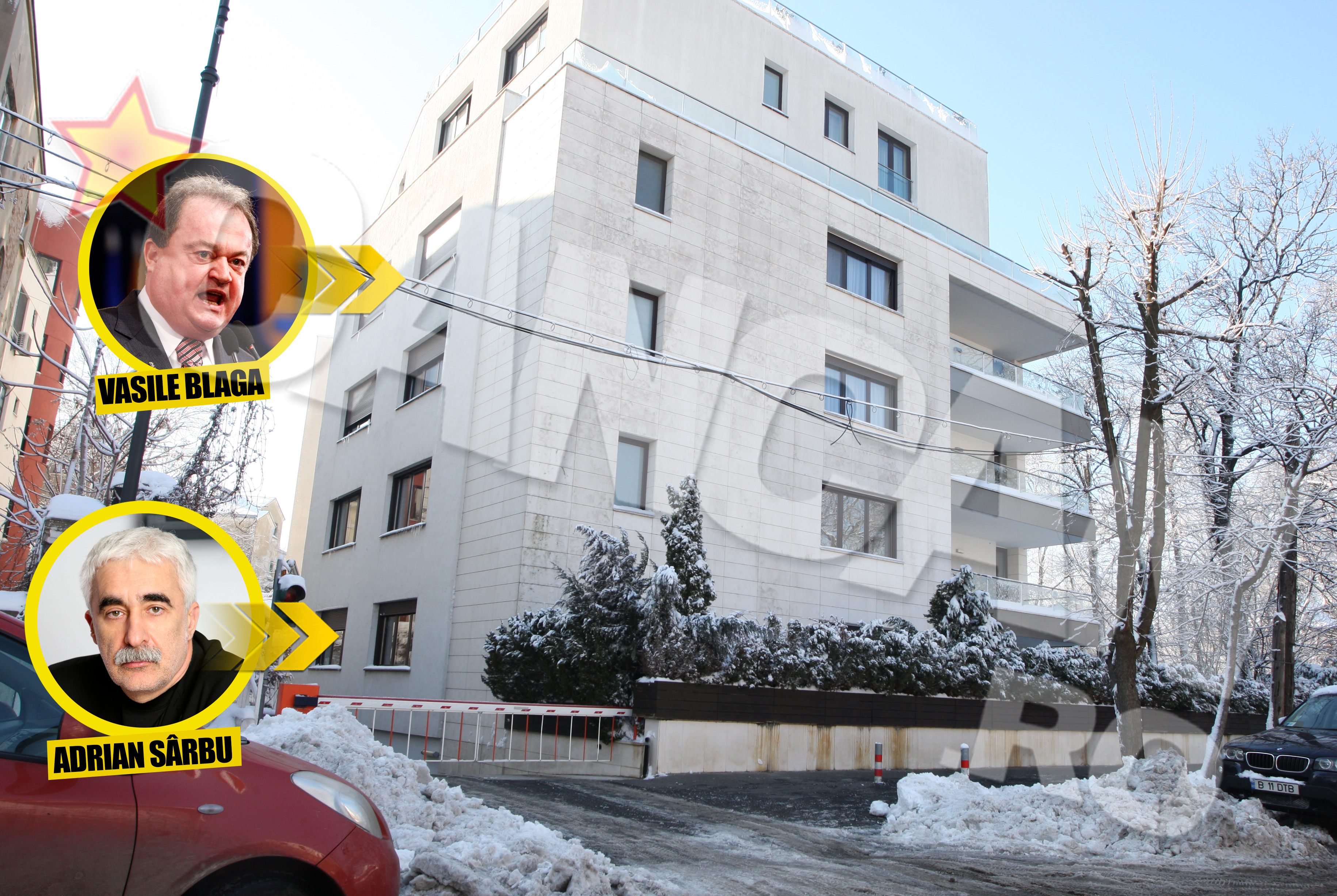 Adrian Sarbu si Vasile Blaga locuiesc in acelasi imobil