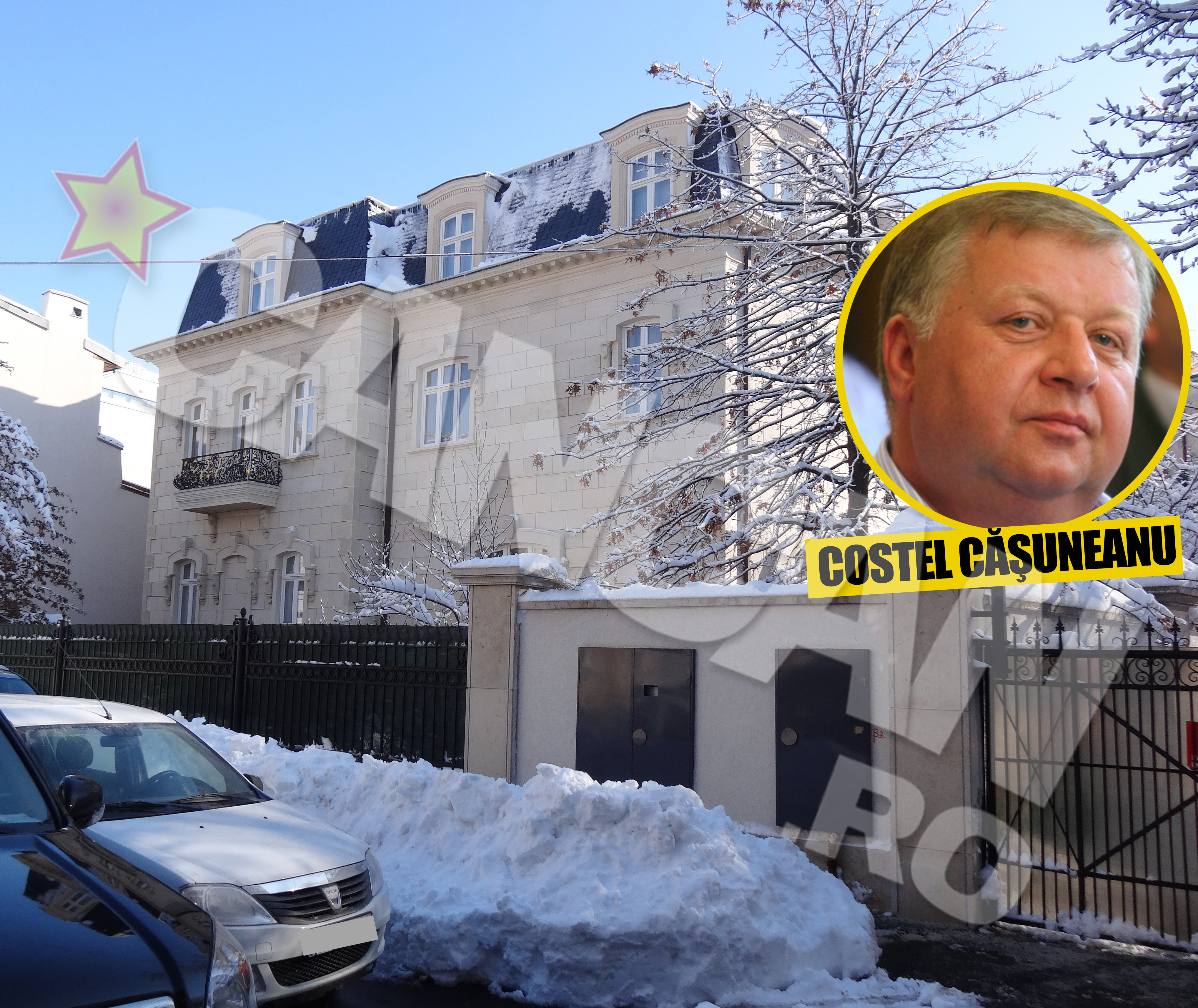 La palatul lui Casuneanu, curatarea zapezii a fost prioritara