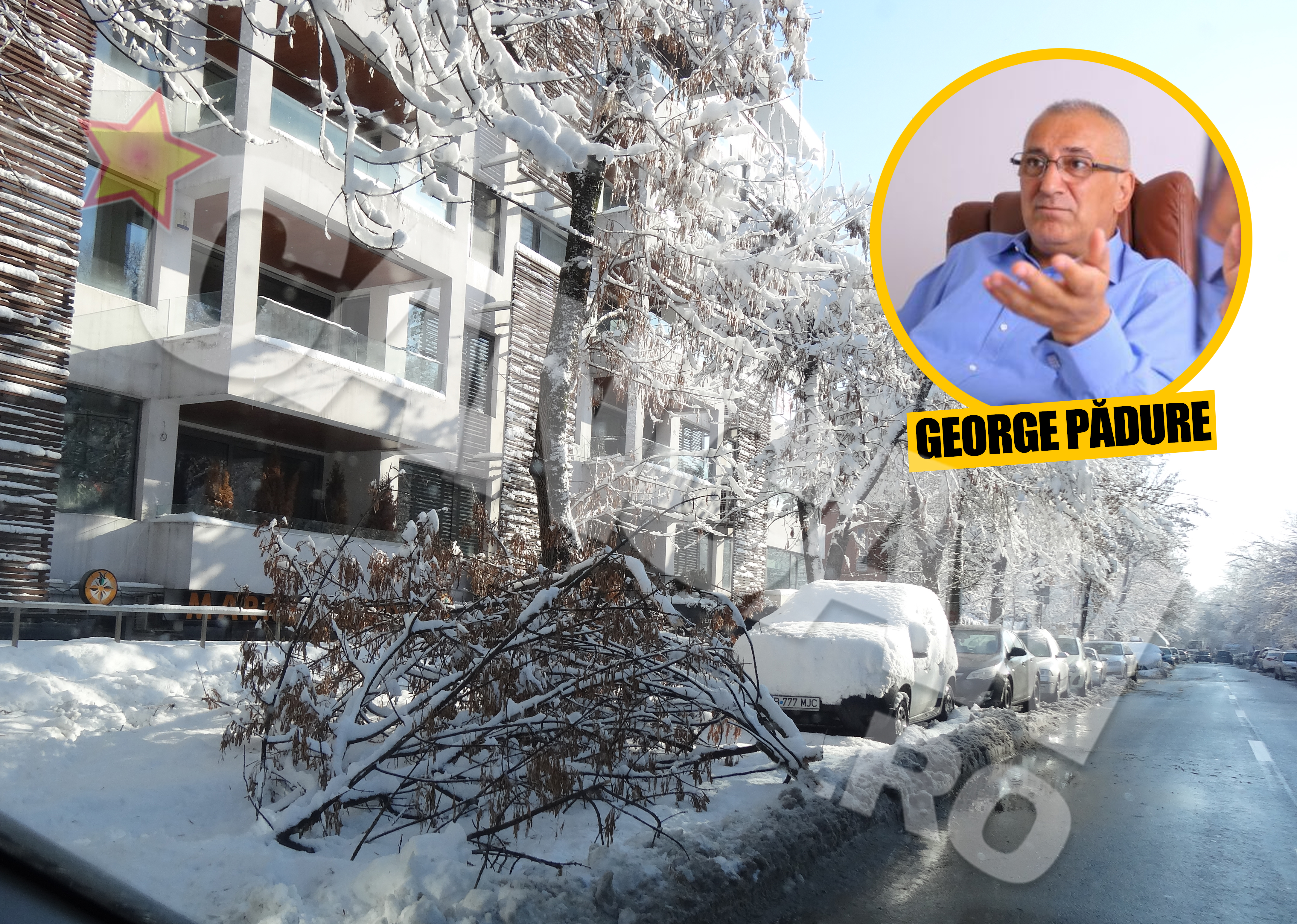 George Padure nu este prea interesat de exteriorul apartamentului sau...