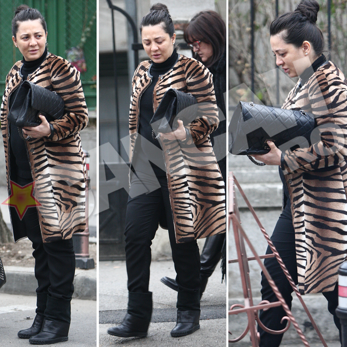 E un tigru? E o nurcă? E Femeia Pisică? Nu, e Oana Mizil la piaţă