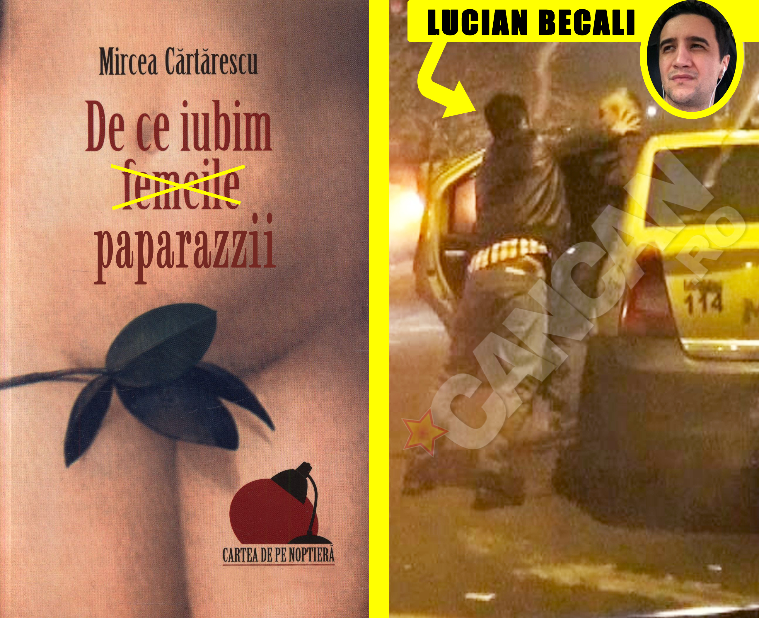 In cazul asocierii dintre Mircea Cartarescu si Lucian Becali, trebuie sa precizam ca 