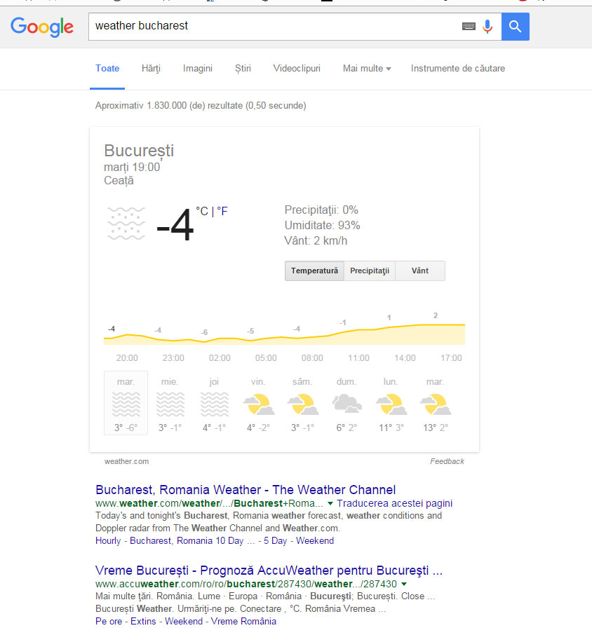 google weather