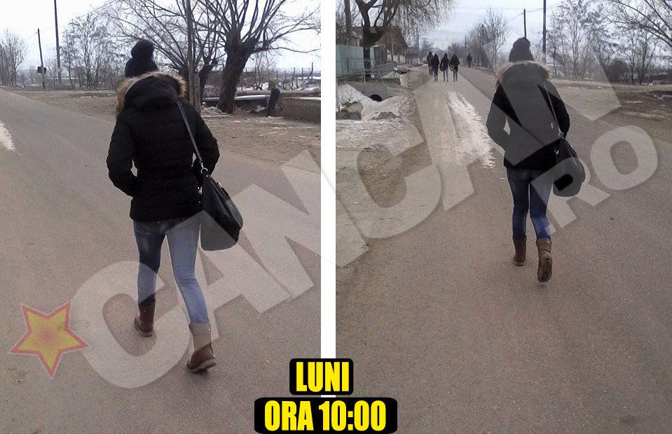 Eleva violata a plecat de acasa si se indrepta spre statia de autobuz
