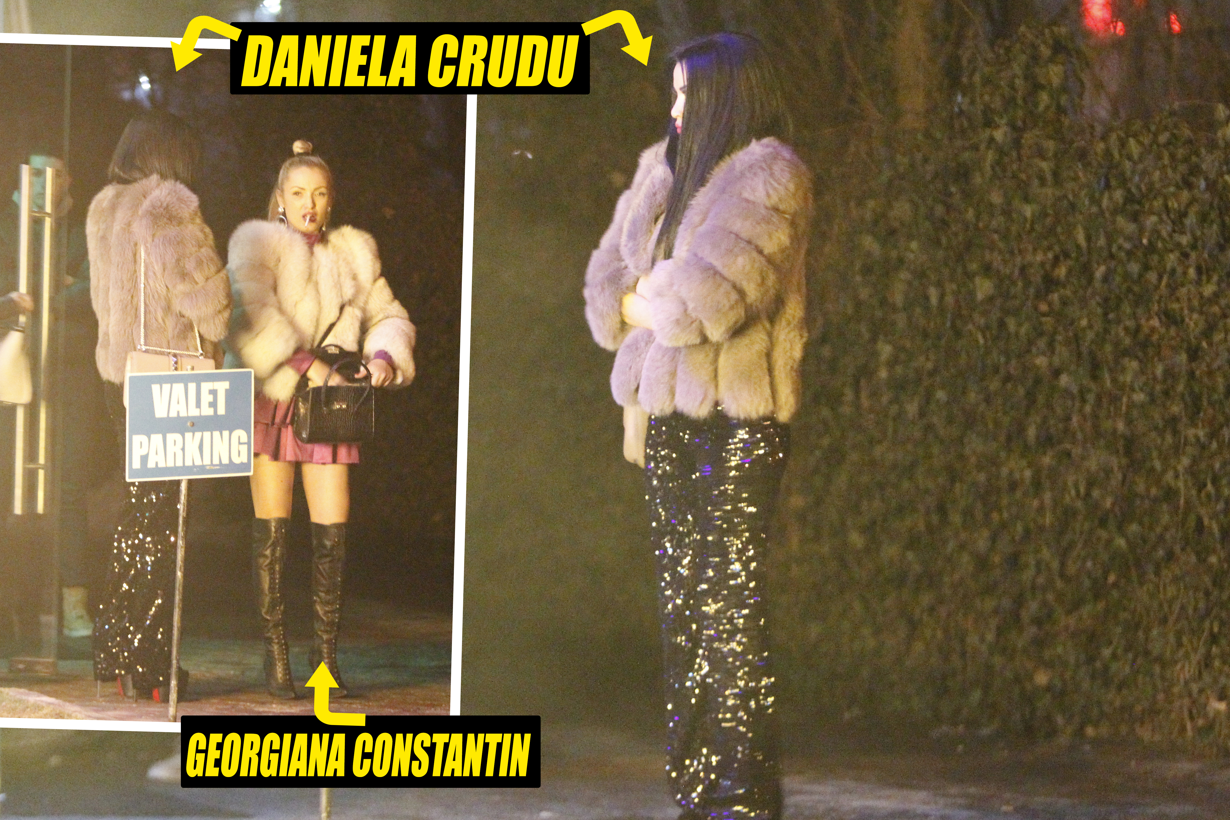 Daniela Crudu si prietenii ei s-au inghesuit intr-un taxi