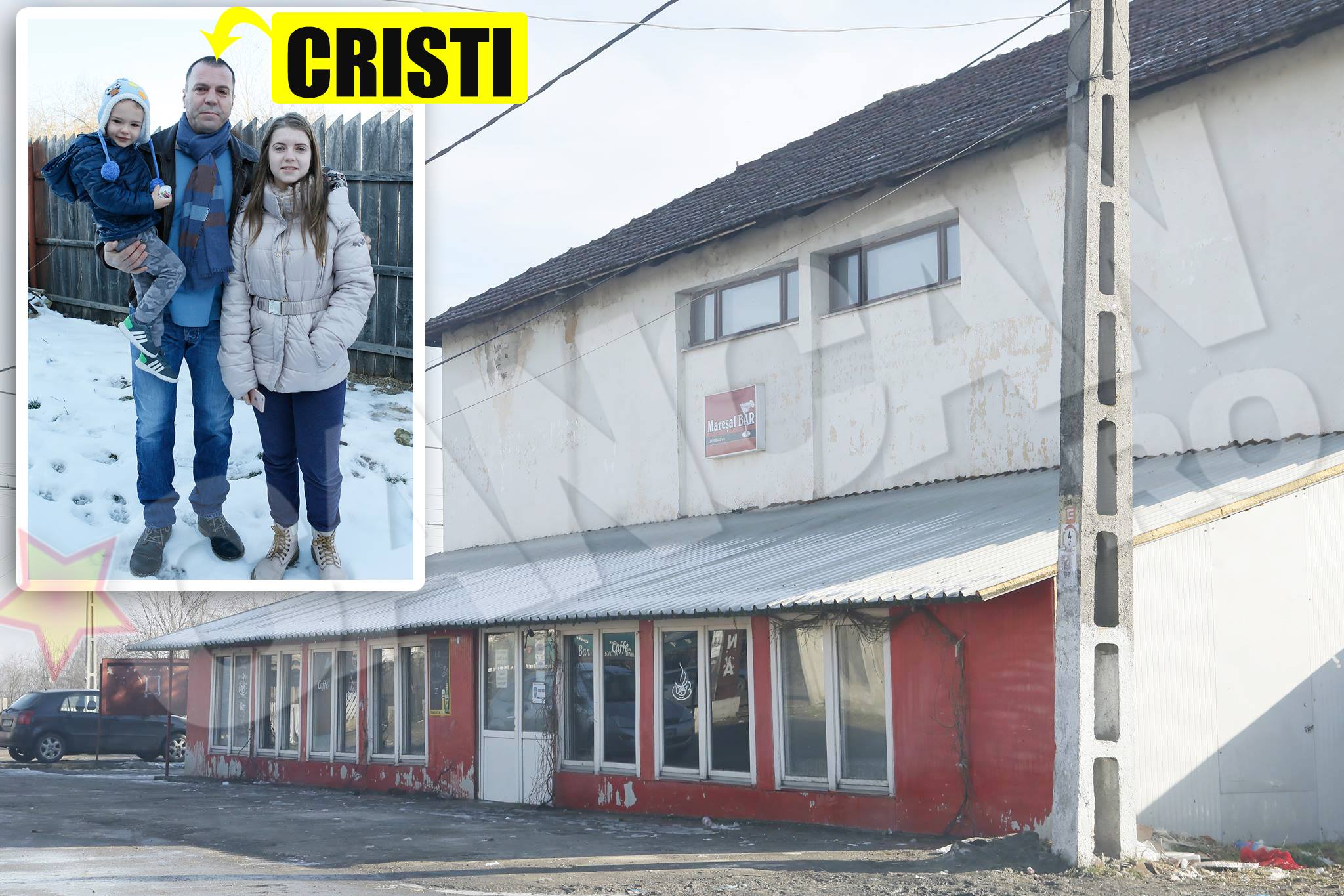 Gheorghe petrecea mult timp in barul lui Cristi