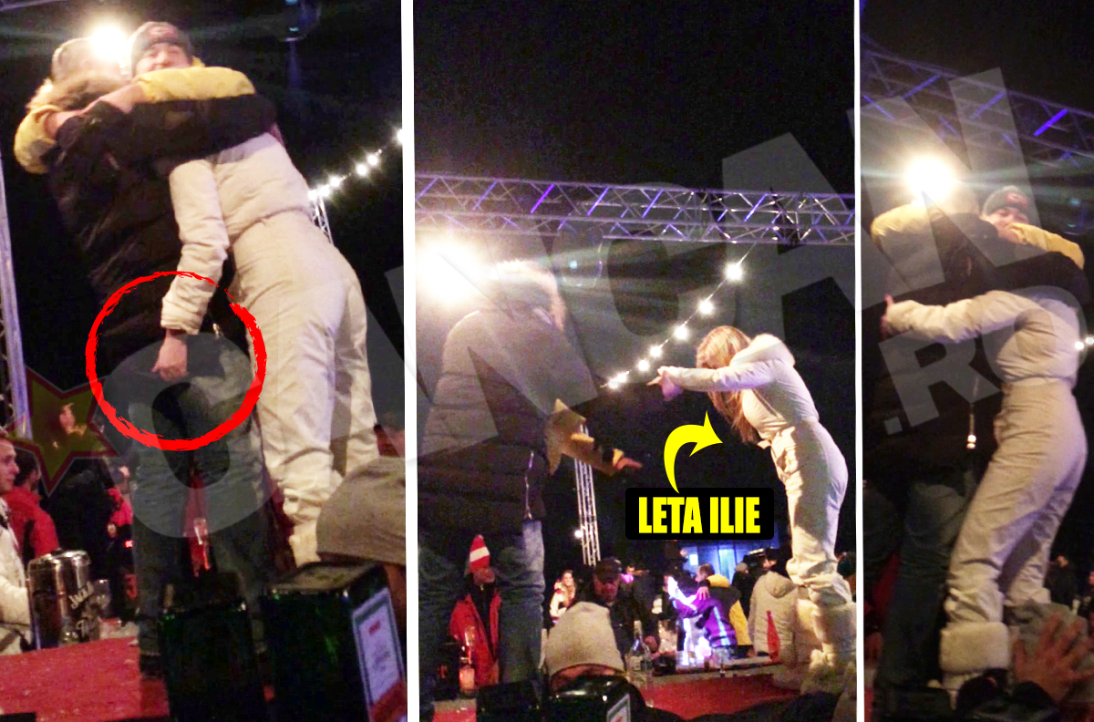 Gest nebunatic sau nevoie de împrumut? Nu se ştie dacă Leta Ilie şi-a pipăit iubitul pe fund din dragoste (pentru că avea gânduri cu el) sau din interes (pentru că îi căuta portofelul să plătească nota)