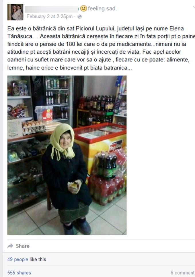 Multi oameni au sarit in ajutorul batranei